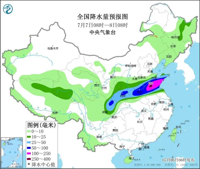 未来三天国内天气预报（7月6日）